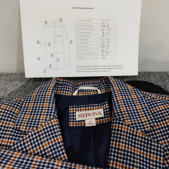 Merona Plaid Blazer 2 - Picture 8 of 11